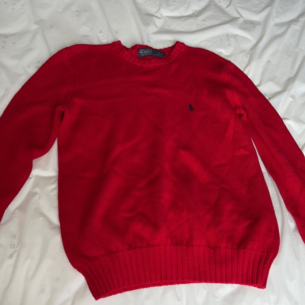 Red Polo Sweatshirt